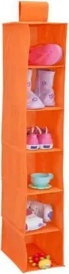 Produktbild von POP DIVA TURQ Hängeaufbewahrung 6 Fächer Kleiderschrank Ablage Fach Pink Blau , Farbe:Orange