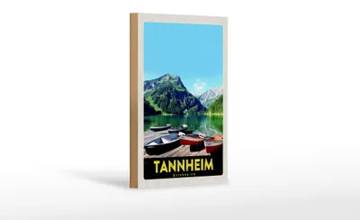 Produktbild von Holzschild Reise 12x18 cm Tannheim Österreich Natur Wanderung