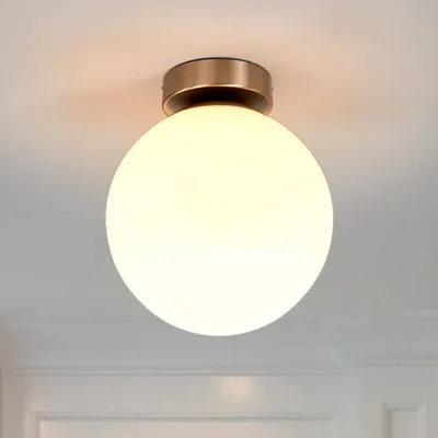 Produktbild von Lindby - Klassisch I Antik Klassische runde Bad I Badezimmerlampe aus Stahl I Silber I nickel matt - Lennie I Außenbeleuchtung - Glas Kugel I Kugelförmig - LED geeignet E27
