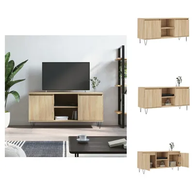 Image de vidaXL Armoire TV Chêne Sonoma 104x35x50 cm Bois composite - Meuble TV