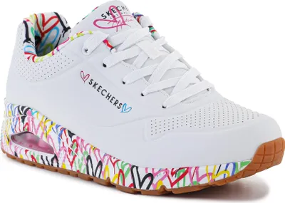 Produktbild von SKECHERS UNO-LOVING LOVE Damen Schuhe 155506-WHT - weiß r. 36.5