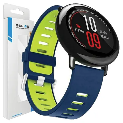 Produktbild von Beline Uhrenarmband 22Mm Zweifarbiges Silikon Blau/Grün Box