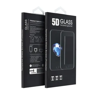 Obrázek produktu pro Tvrzené / ochranné sklo Apple iPhone 13 /13 Pro / 14 černé - 5D Full Glue