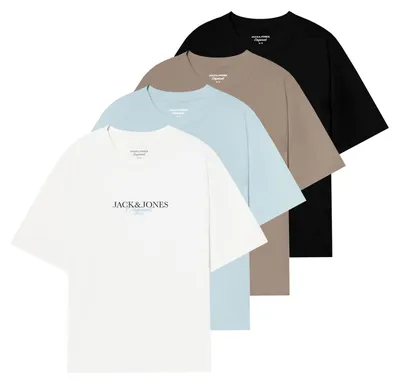 Produktbild von 4er Pack JACK & JONES Herren T-Shirts JORBILLYBURG