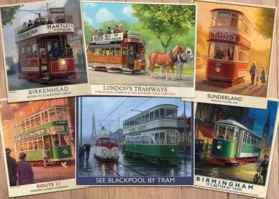 Produktbild von Falcon de luxe Falcon - Vintage Trams (1000 Teile), 1000 Stück(e), Zug, 12 Jahr(e)