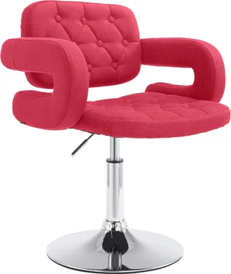 Image de Chaise longue CLP Dublin en tissu avec accoudoirs, marron