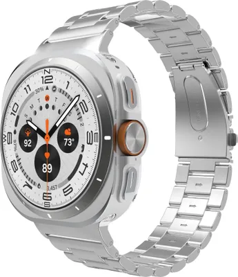 Produktbild von Cazy Uhrenarmband geeignet für Samsung Galaxy Watch Band (PrimeSteel) – Smartwatch-Armbänder (+Uhrenkürzungsset) – Universelles Armband geeignet für Samsung Galaxy Watch Ultra (2024 / 2025) - Silber