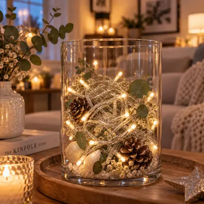 30'er LED Lichterkette Innenbereich warmweiß