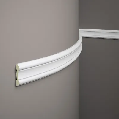 Produktbild von Mardom flexible Wandleiste MDD339F Profoam 19 x 81 x 2000 mm Weiß Zierleiste biegsam
