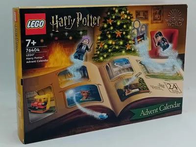 Produktbild von LEGO 76404 Harry Potter Adventskalender 2022 mit Brettspiel, 7 Minifiguren, Film-Szenen und Spielzeug Zubehör, magisches frühes Geschenk für Weihnachten
