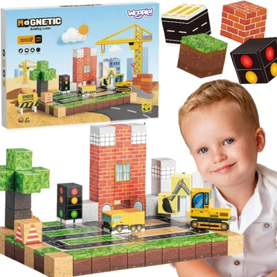 Obrázek produktu pro Magnetické stavební bloky Woopie Stavebnice 115 ks.