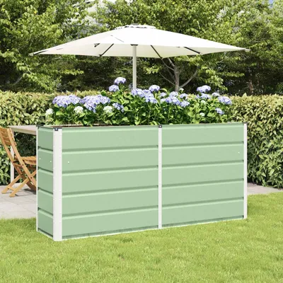 Produktbild von "Schlussverkauf" Pflanzkübel im Garten - 1 pc - Blumenbeet/Gartenbeet - Grün 160x40x75 cm Stahl  C13566