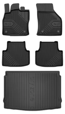 Produktbild von Gummimatten + Kofferraumwanne für Cupra Formentor 2020- (SUV, unterer Ladeboden) – Schwarz, passgenau – Wielganizator