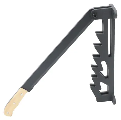 Produktbild von Holzspalter - Wandmontierter Anzündholzspalter - Manuell - Gusseisen - Sicherheitsring - Für trockenes weiches Holz bis 25 cm - Schwarz