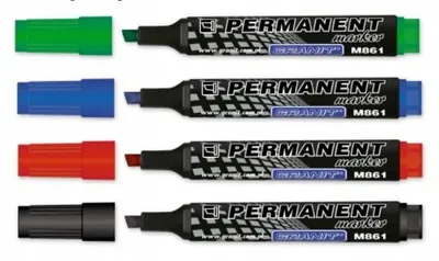 Produktbild von GRANIT Permanentmarker wasserfest Keilspitze blau