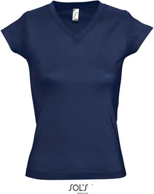 Produktbild von SOLs 11388 | Ladies V-Neck Moon Damen T-Shirt - Farbe: French Navy - Größe: M