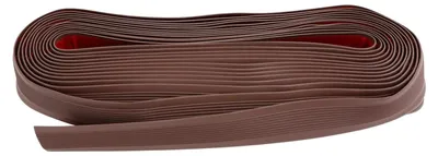 Obrázek produktu pro Profil na okraj schodů – schodišťová lišta – samolepicí – protiskluzový – pružné PVC – 10 m x 5 cm x 2,5 cm – tloušťka 3,05 mm – hnědý