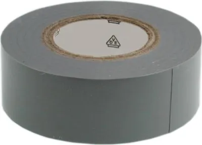 Image de Ruban isolant VDE, 25,0 mètres de longueur, 25,0 mm de largeur, 0,15 mm d'épaisseur, couleur grise - 1 pièce