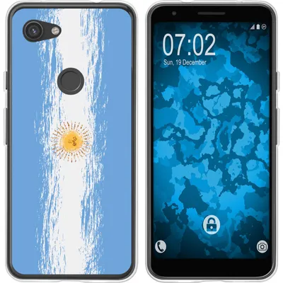Produktbild von PhoneNatic Case kompatibel mit Google Pixel 3a Silikon-Hülle WM Argentinien M1