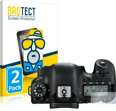 Produktbild von 2x BROTECT Schutzfolie für Canon EOS 6D (Schulterdisplay) Displayschutz Displayschutzfolie Folie Matt Entspiegelungsfolie