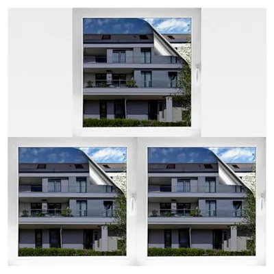 Produktbild von Selbstklebende Spiegelfolie (67,5x150cm) für Fenster - Blickdicht von außen, durchsichtig von innen (tagsüber) - 99% UV-Schutz, reflektierend, Sichtschutzfolie