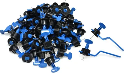 Immagine prodotto di Kit-set livellatori cunei autolivellanti per la posa di piastrelle, riutilizzabili, sistema di livellamento, regolatore per pavimenti dell'edificio, 102 pezzi