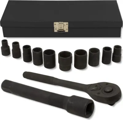 Immagine prodotto di FORCEKRAFT Set di  UTENSILI a percussione 12 pezzi 1/2" esagonali 10-24 mm