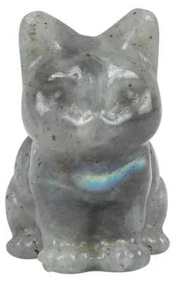 Produktbild von Handgefertigte Miniaturkatze aus Kristall zur Dekoration