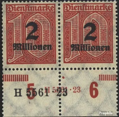 Produktbild von Briefmarken Deutsches Reich 1923 Mi D97X HAN postfrisch Dienstmarken