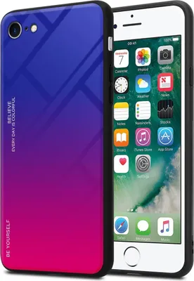 Produktbild von Cadorabo Hülle für Apple iPhone 7 / 7S / 8 / SE 2020 Schutz Hülle in Schwarz Handyhülle TPU Etui Cover Case Tempered