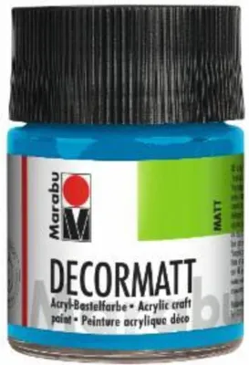 Immagine prodotto di Marabu 1401 05 095 Decormatt Acryl, Azurblau 095, 50 ml