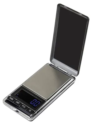 Produktbild von Basetech Taschenwaage SJS-60007 Wägebereich (max.) 500 g Ablesbarkeit 0.1 g batteriebetrieben Silber