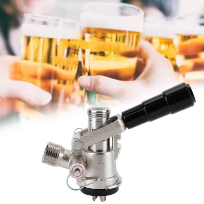 Productafbeelding van Kegsluiting Roestvrij Staal - Biervataansluiting - Tapkop - Voedselveilig - Lekvrij - Hoge druk gegoten - Biertap