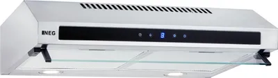 Produktbild von NEG Unterbau Dunstabzugshaube NEG15-TDL+ 60cm, Sensor-Touch, Doppelmotor, 323 m³/h, Abluft & Umluft  Farbe: Edelstahl