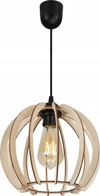 Produktbild von Moderne Led-Deckenhängelampe Aus Holz