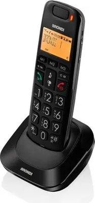 Immagine prodotto di Brondi Bravo Bright Telefono DECT Cordless Identificatore di Chiamata Nero