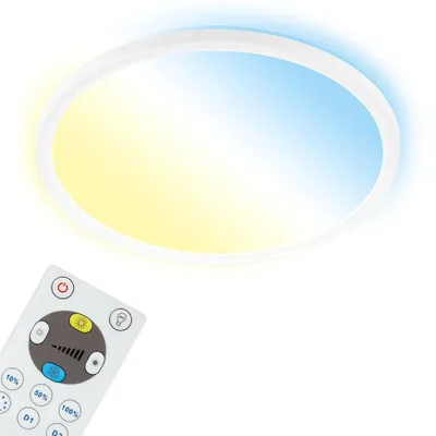 Produktbild von LED Panel Dimmbar Fernbedienung Ultraflach CCT 18W weiß Kunststoff Briloner