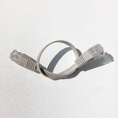 Imagen del producto de Cable de conexión UTP CAT6, 0,25 metros, gris, plano