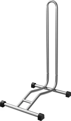 Produktbild von WELLGRO Fahrradständer - Stahl, sicherer Stand - Farbe schwarz, weiß oder silber wählbar, Farbe:Silber