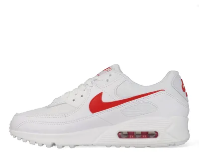 Obrázek produktu pro Nike Air Max 90 "White University Red", barva: bílá/červená, velikost: 44,5