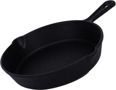 Produktbild von Gusseisen-Pfanne 27cm, hitzebeständig, antihaft, für Grillen und Braten