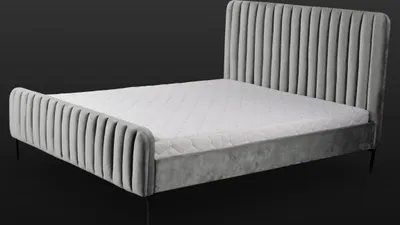 Zdjęcie produktu dla Szare meble do sypialni dwuosobowej eleganckie meble hotelowe z tkaniny