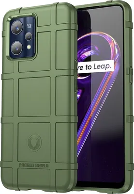 Produktbild von Mobigear Rugged Shield  Realme 9 Pro Plus Hülle Flexibles TPU Backcover Stoßfest - Grün
