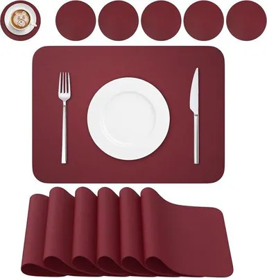 Productafbeelding van Famanu placemats - Set van hoogwaardige PVC placemats