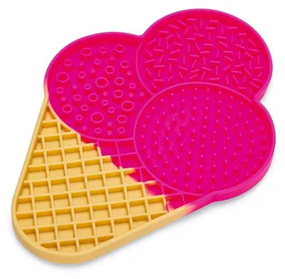 Produktbild von Beeztees Leckmatte Eiscreme Hund Silikon 21 x 15 x 1,8 cm