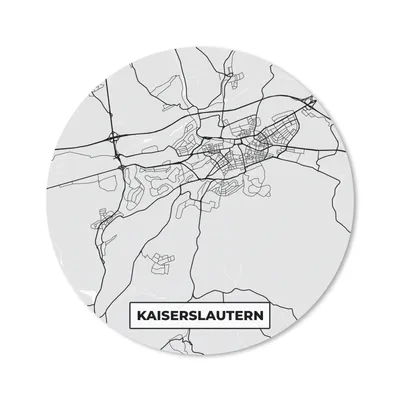 Produktbild von MuchoWow® Mauspad Mousepad Stadtplan - Deutschland - Karte - Kaiserslautern 40x40 cm - Mousepads - Maus Mat - Pad - Mausunterlage - Schreibtisch Accessoires