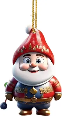 Produktbild von Weihnachtsschmuck, Cartoon-Schneemann/Weihnachtsmann, hängende Dekoration für den Weihnachtsbaum, Acryl-Dekor für Weihnachten, Valentinstag, Winterparty-Zubehör