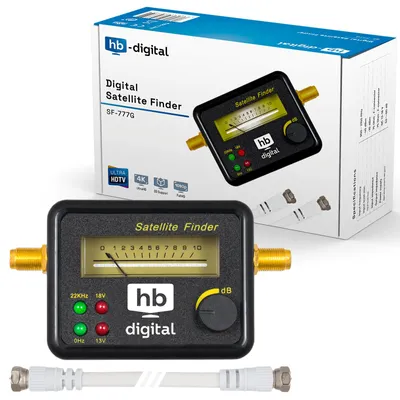 Produktbild von hb-digital Satfinder Analog SF-777G mit F-Kabel schwarz