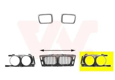 Image de Grille de calandre gauche (20 15 15-2) entre autres pour BMW