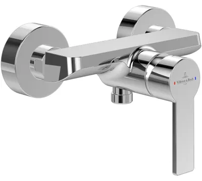 Produktbild von V&B Einhand-Brausebatterie ARCHITECTURA Wandmontage, 218x130x137mm chrom TVS10300100061